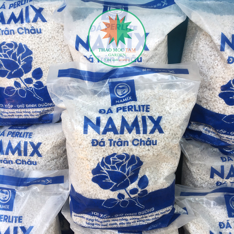 Đá Perlite Namix trồng cây / Đá trân châu - Giá thể trồng cây hoa chậu nhà phố, giá thể tơi xốp, nhẹ thoát nước và giữ ẩm tốt. Trồng hoa ươm cây, trồng thủy canh