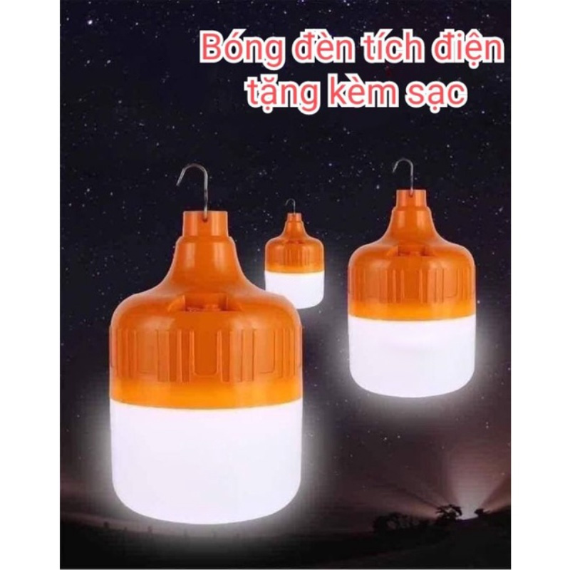 Bóng đèn tích điện bóng đèn led sạc tích điện đa năng bi 3 chế độ sáng siêu bền