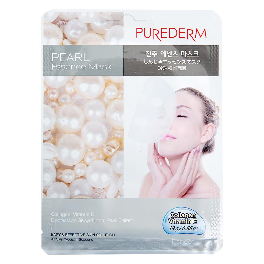 Mặt nạ dưỡng da Purederm Essense mask - Cung cấp collagen và viatmin E - tinh chất ngọc trai 23gr