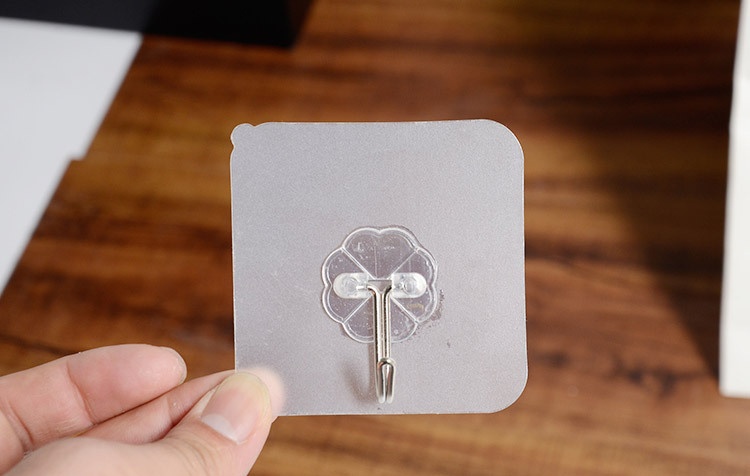 [HCM]Móc dán tường chịu lực siêu dính đa năng inox trong suốt treo cường lực