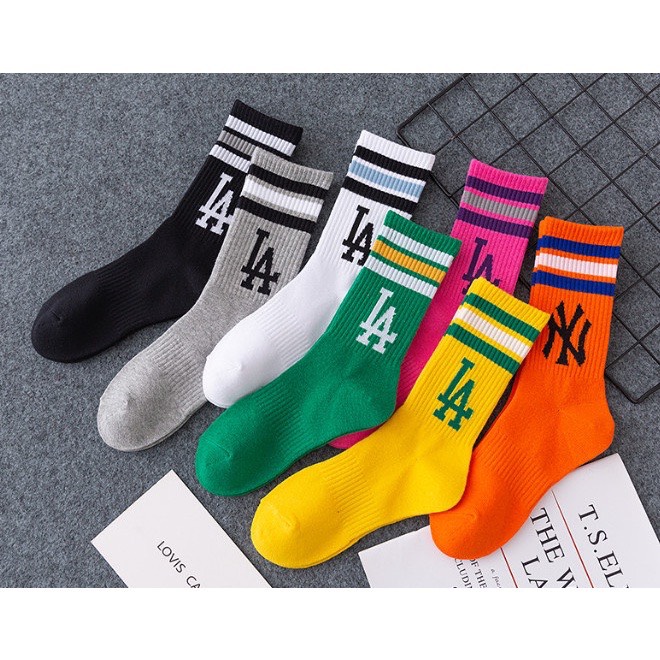 Tất vớ thể thao cổ cao unisex-tất cao cổ qua bắp chân