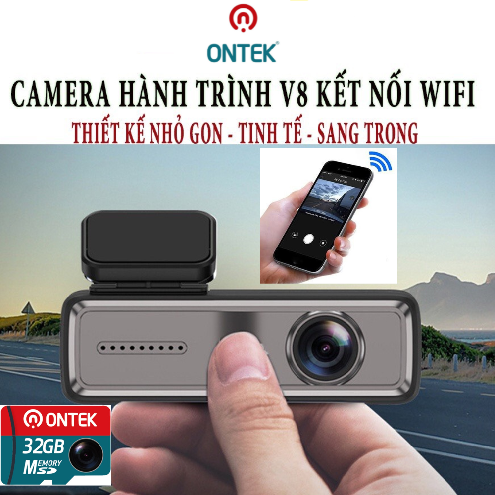 Camera hành trình ô tô chính hãng ONTEKCO V8 ,xem qua điện thoại