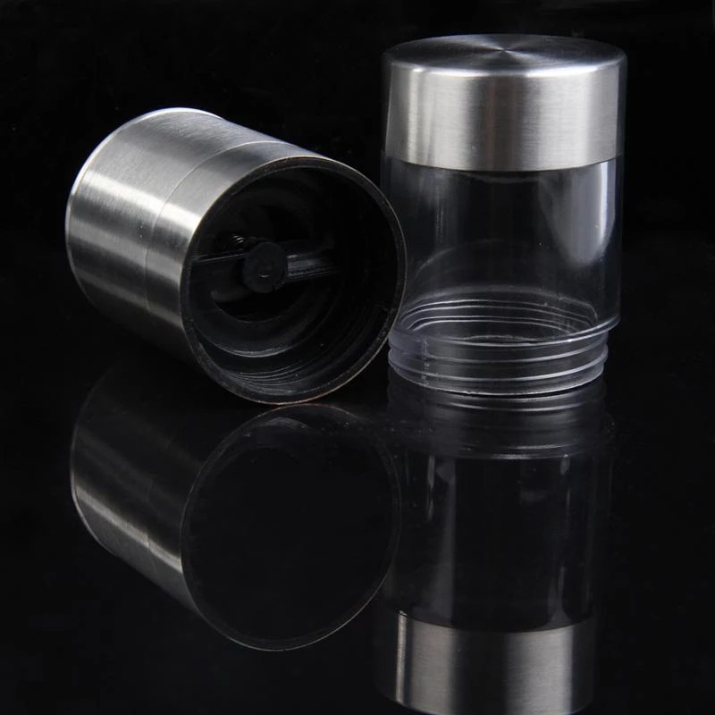 [COD] Máy Xay Tiêu Bằng Thép Không Gỉ Máy Xay Tiêu Bằng Tay Máy Xay Gia Vị Chai Gia Vị Lọ Thủy Tinh Pepper Grinder