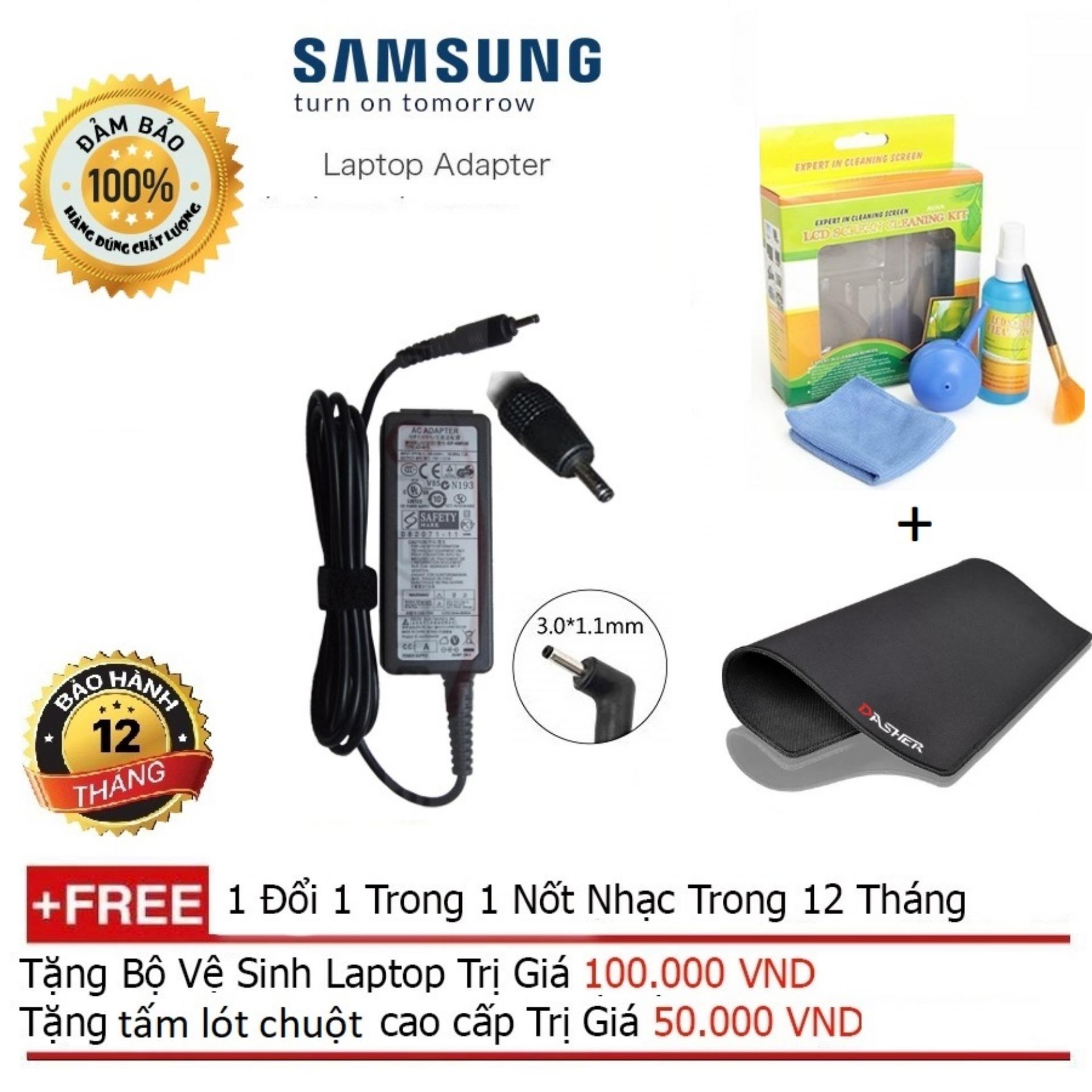 Sạc laptop samsung 19v-2.1a chân nhỏ hàng zin cao cấp * bảo hành 12 tháng, 1 đổi mới !!!