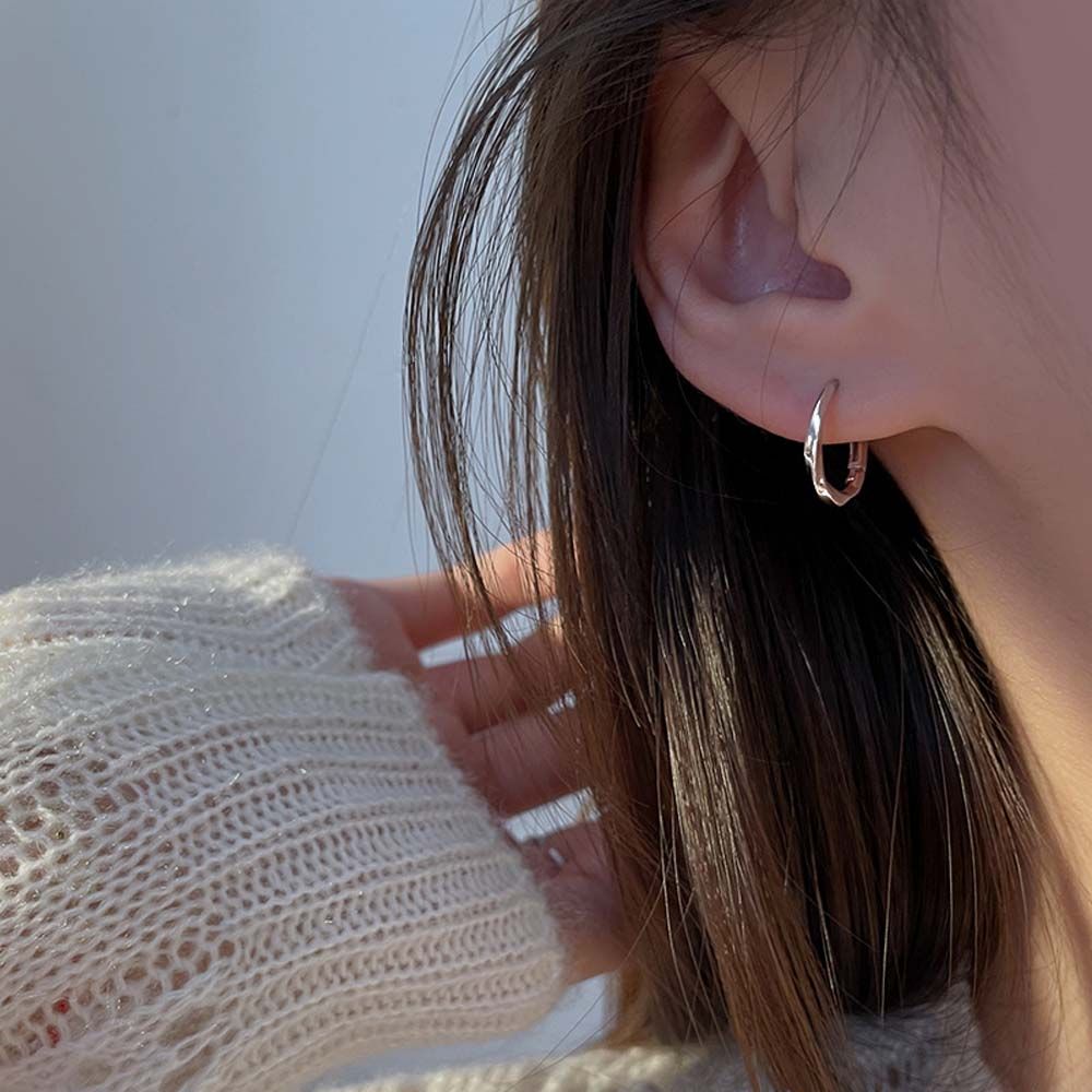 Dashu2 đơn giản tinh tế xoắn vàng bông tai phụ nữ bông tai stud vòng bông tai vòng tròn nữ bông tai vàng hoop bông tai hàn quốc phong cách bông tai