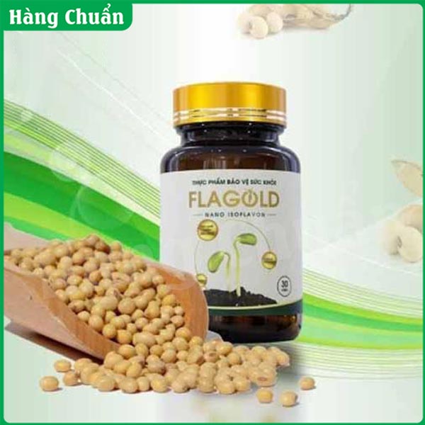 Hàng Chuẩn - Tăng nội tiết tố nữ Flagold - Nano Mầm đậu nành từ thiên nhiên - Bổ sung estrogen tự nhiên, an toàn và hiệu quả - Giúp da mịn màng trắng sáng hơn, tăng vòng 1, giảm mỡ bụng, điều hòa kinh nguyệt