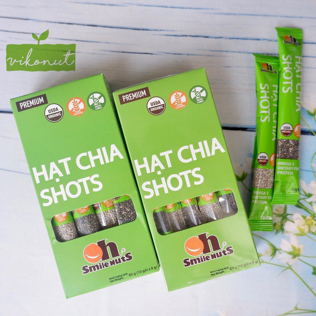 Hạt Chia Shots hữu cơ mix trắng đen - Chia Seed