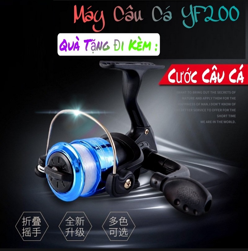 [TẶNG NGAY 70M CƯỚC] Máy Câu Cá Mini Giá Rẻ YF 200 - Sanami Fishing ..... máy câu tôm may cau ca mini, may cau ca shimano, máy câu lure, máy câu cá cao cấp