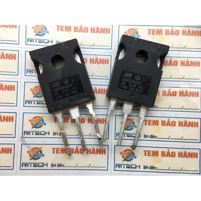 Combo 2 con stgw40v60df gw40v60df igbt 40a 600v to-247 tháo máy