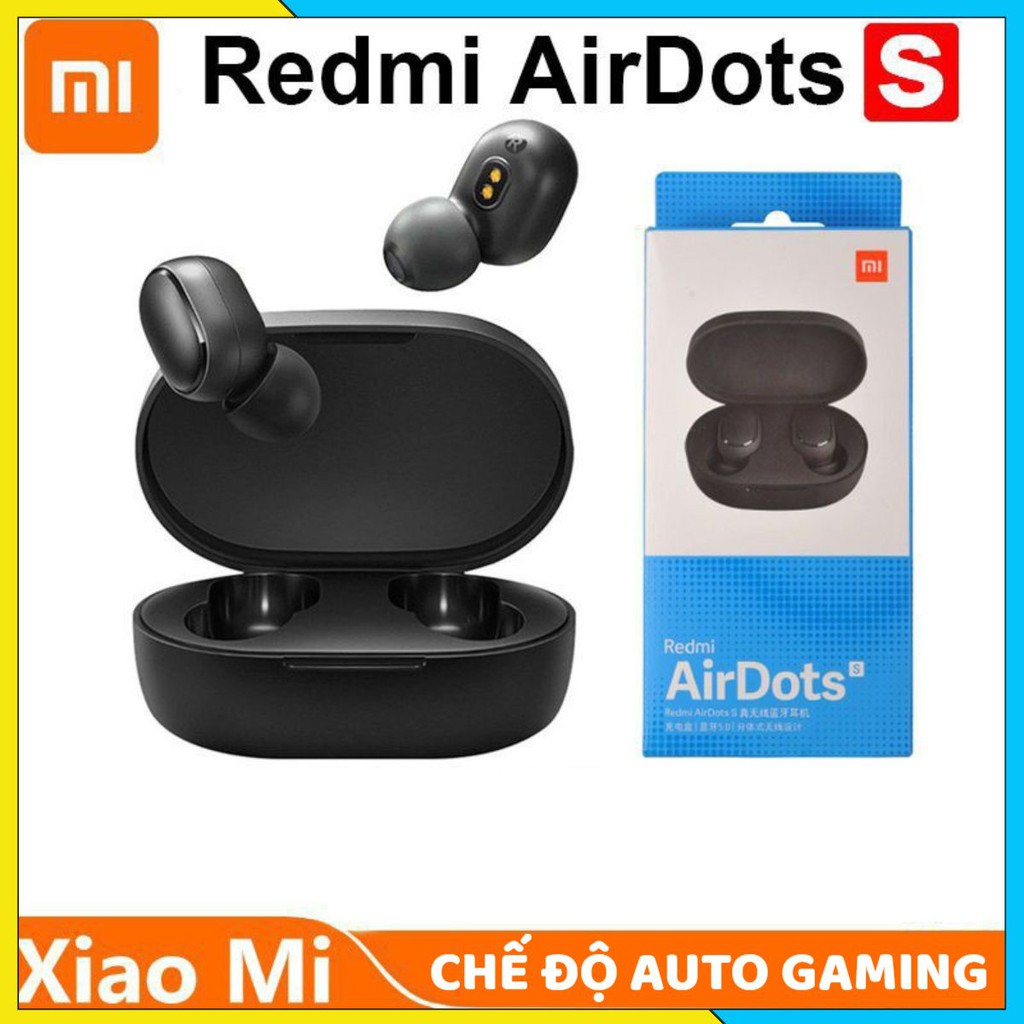 [KHÔNG TRỄ ÂM] Tai Nghe Không Dây Blutooth Redmi Airdots S - Chơi Game Không Lo Delay - Chống Ồn - Mic Đàm Thoại Chuẩn