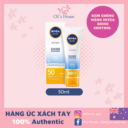 Kem chống nắng Nivea Shine Control 50ml