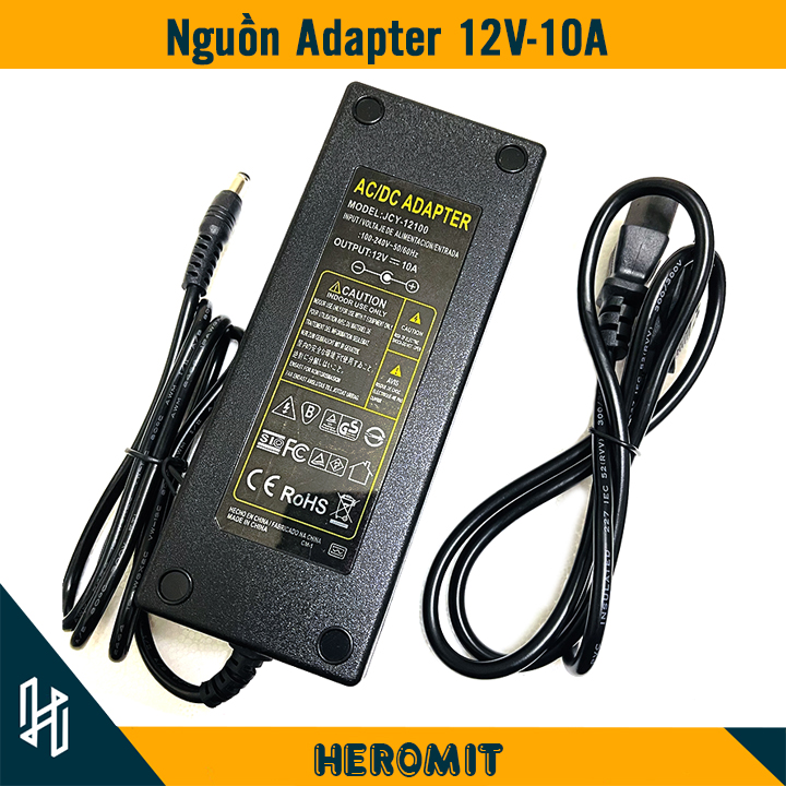 Nguồn adapter 12v 10a công suất thực