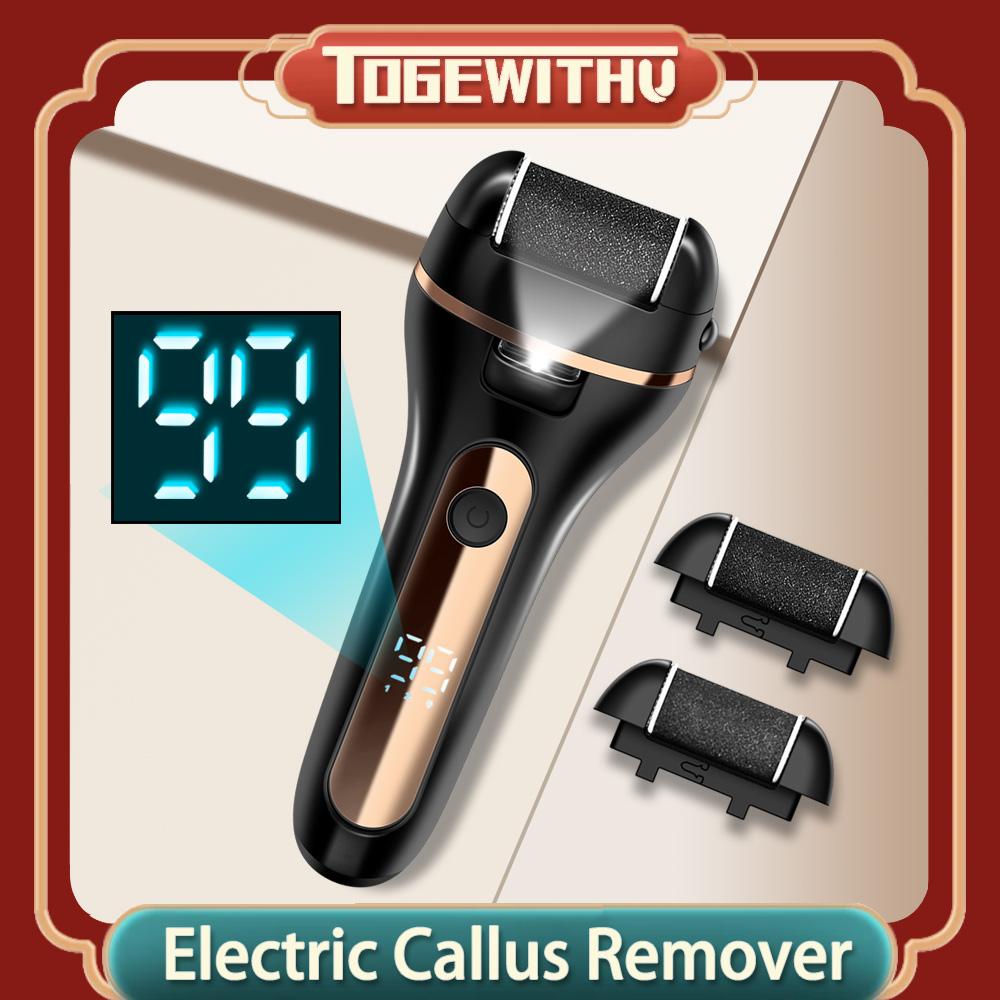 Máy chà tế bào chết gót chân chuyên nghiệp, với 2 đầu lăn khác nhau dùng cho các tình trạng da chân khác nhau: da chai sạm dày, nứt nẻ, da chết. Có thể sạc lại và chống thấm nước