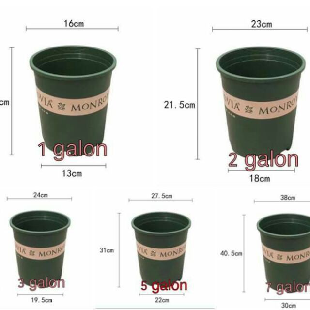Chậu Monrovia số 2 Tặng Kèm đĩa lót - hàng đẹp Trung Quốc