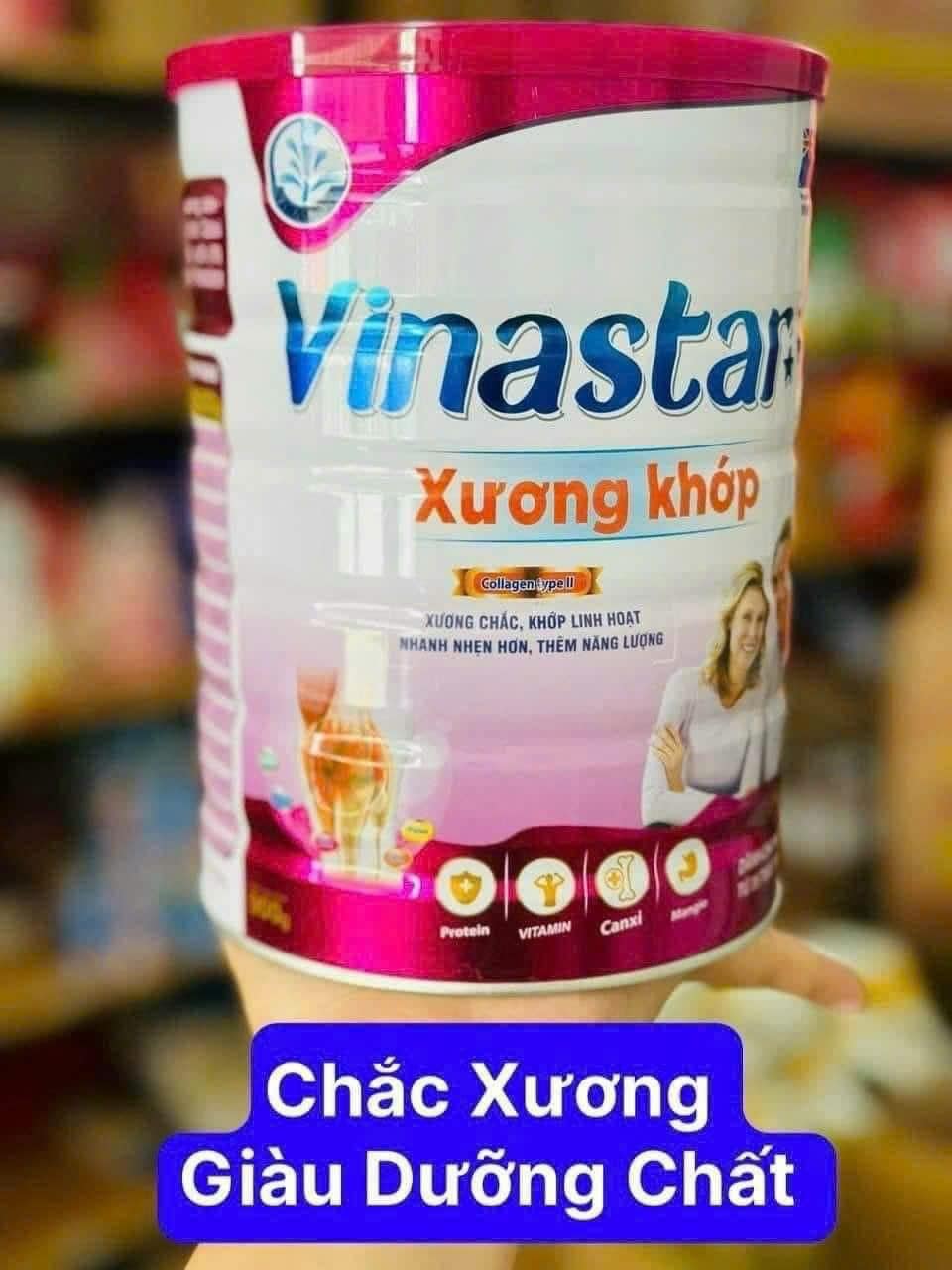 Sữa Bột Chắc Khỏe Xương Khớp Vinastar 900g - rất tốt cho xương khớp người lớn từ 35 tuổi.