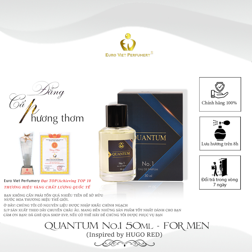 Nước hoa quantum no.1 nguồn gốc hương từ hugo boss red. 10ml-50ml