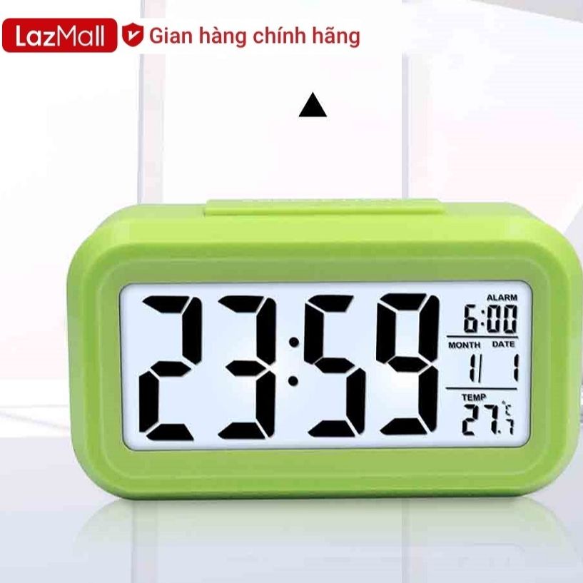 Đồng hồ báo thức để bàn màn hình led. đa năng: báo thức, lịch, nhiệt độ. đồng hồ điện tử lcd