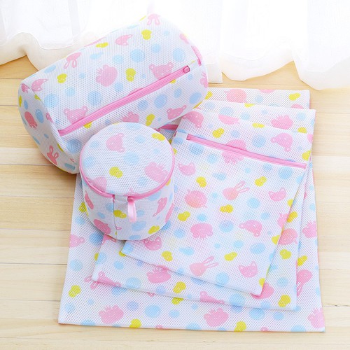 Sét túi lưới giặt đồ 5 chi tiết loại hình hoa