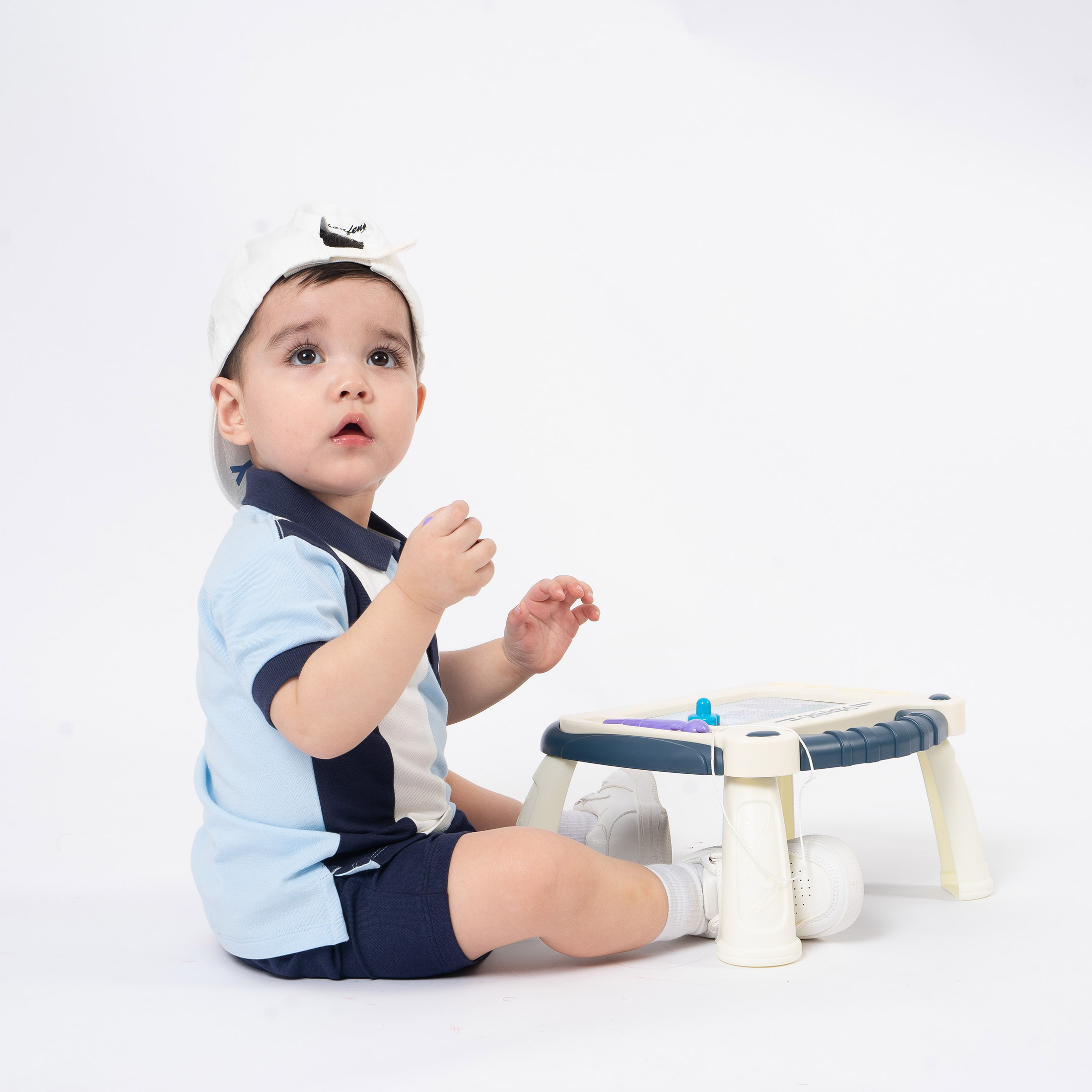 Áo ngắn tay Ponie phối ngực - Ponie BU Baby