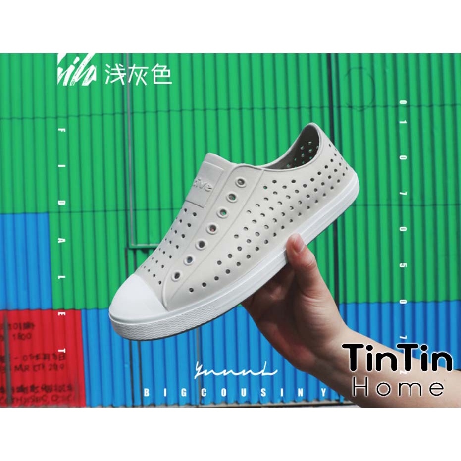 ✹ Giày nhựa đi mưa đi biển WNC NATIVE - Chất liệu nhựa xốp siêu nhẹ đế chống trơn không thấm nước - 2 màu tương phản