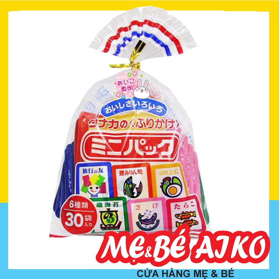 BỘT RẮC CƠM NỘI ĐỊA NHẬT 6 VỊ 30 GÓI (75GR)