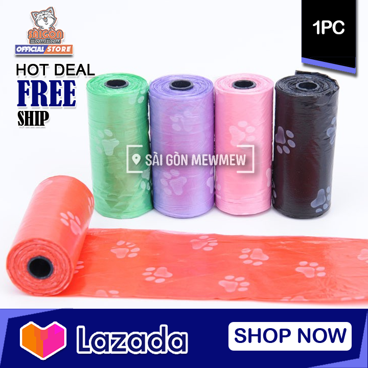 Cuộn rác dọn phân cho thú cưng