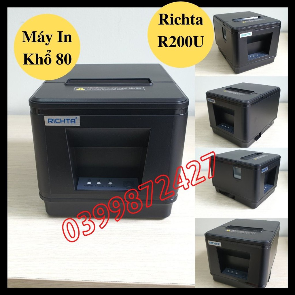 [HCM]Máy in hóa đơn Nhiệt Richta R200 Khổ 80