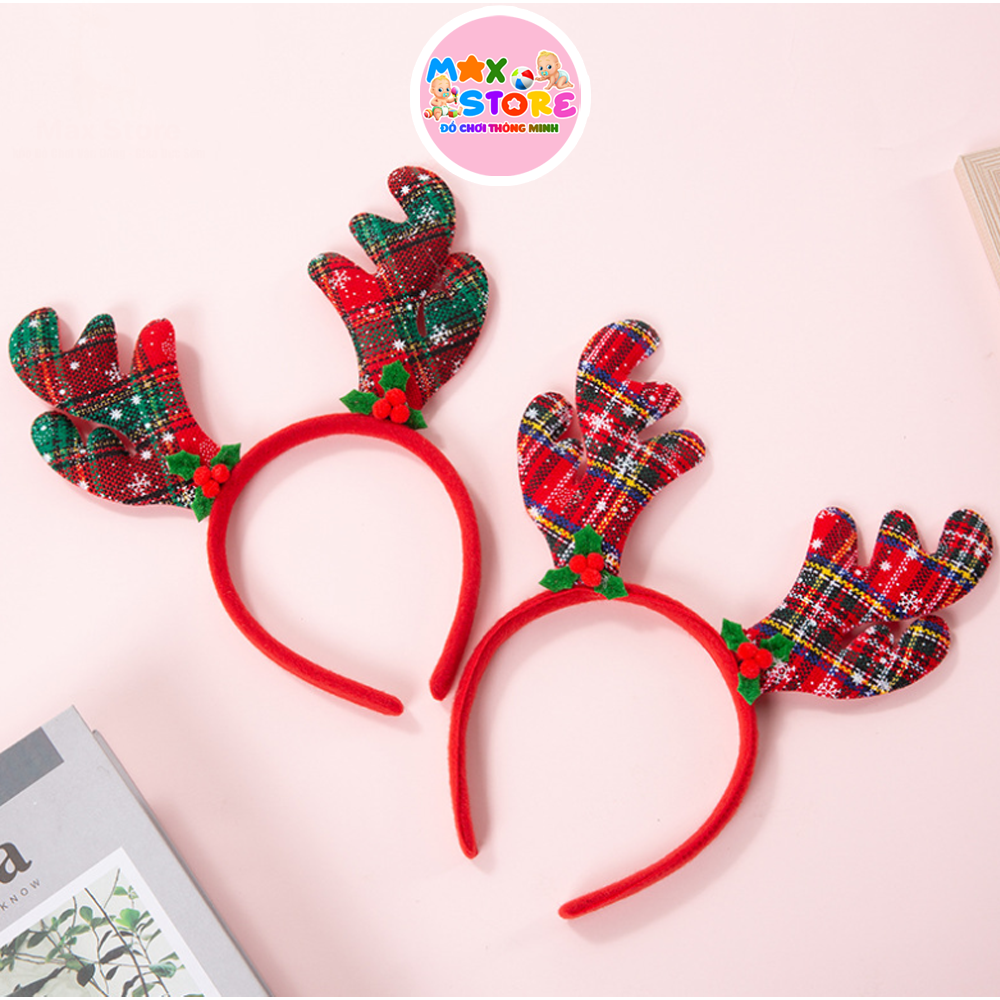 Bờm tóc noel tuần lộc, bờm lò xò