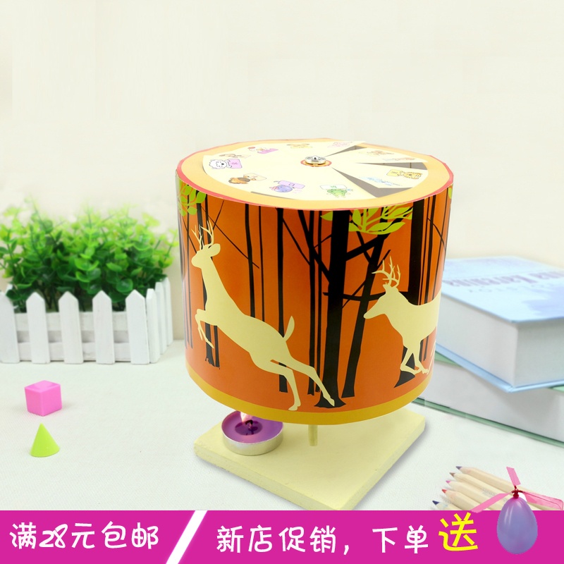 Đèn kéo quân, đèn lồng xoay trẻ em diy - steam