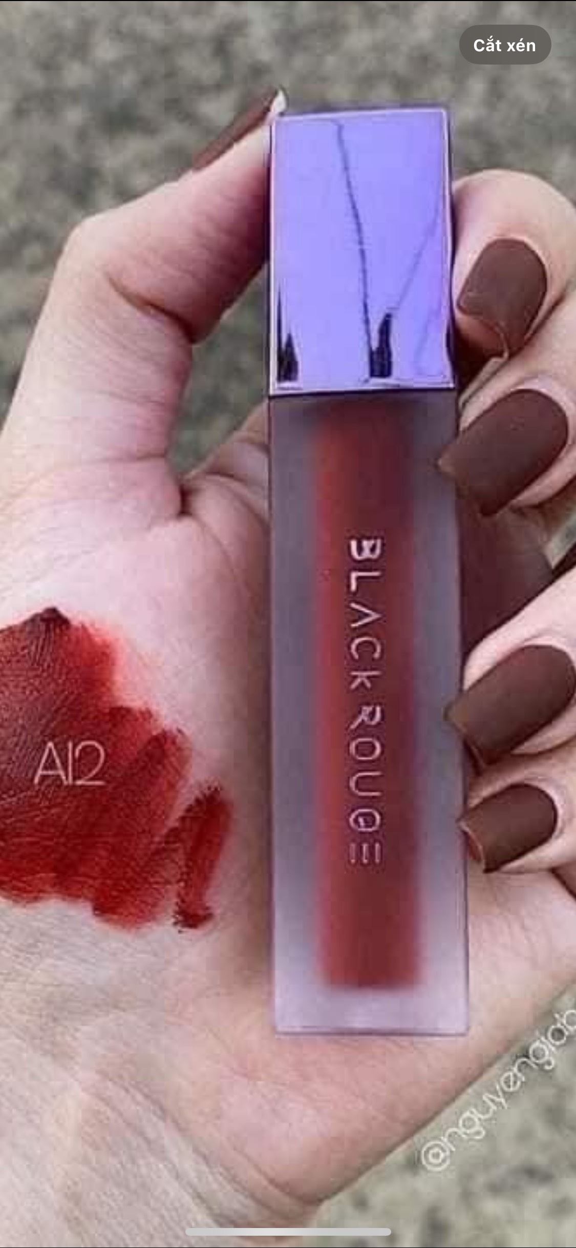 Son kem lì black rouge a12 nâu đỏ gạch x78 ct39 qt8