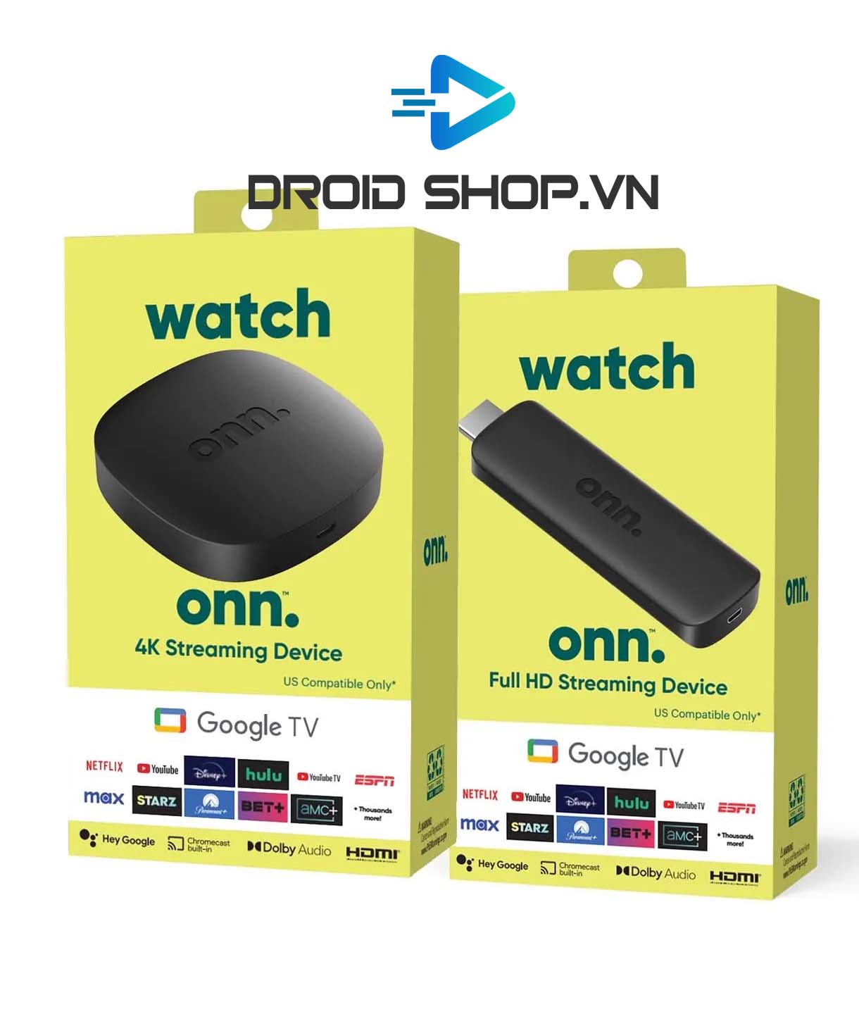 Tivi Box onn. Google TV 4K - Full HD – Chính hãng bảo hành 1 đổi 1