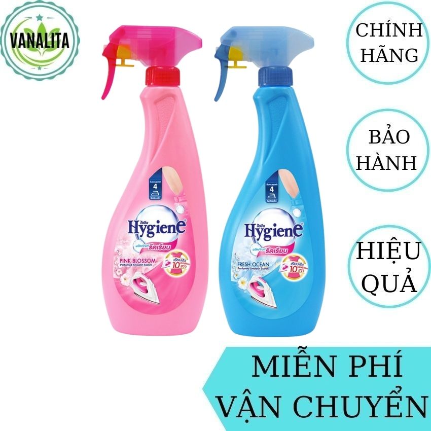 [FreeShip] Nước Xịt Ủi Quần Áo Hygiene Thái Lan VANALITA giúp quần áo thẳng nhanh, tiết kiệm thời gian, có hương thơm nhẹ nhàng suốt cả ngày-550ml