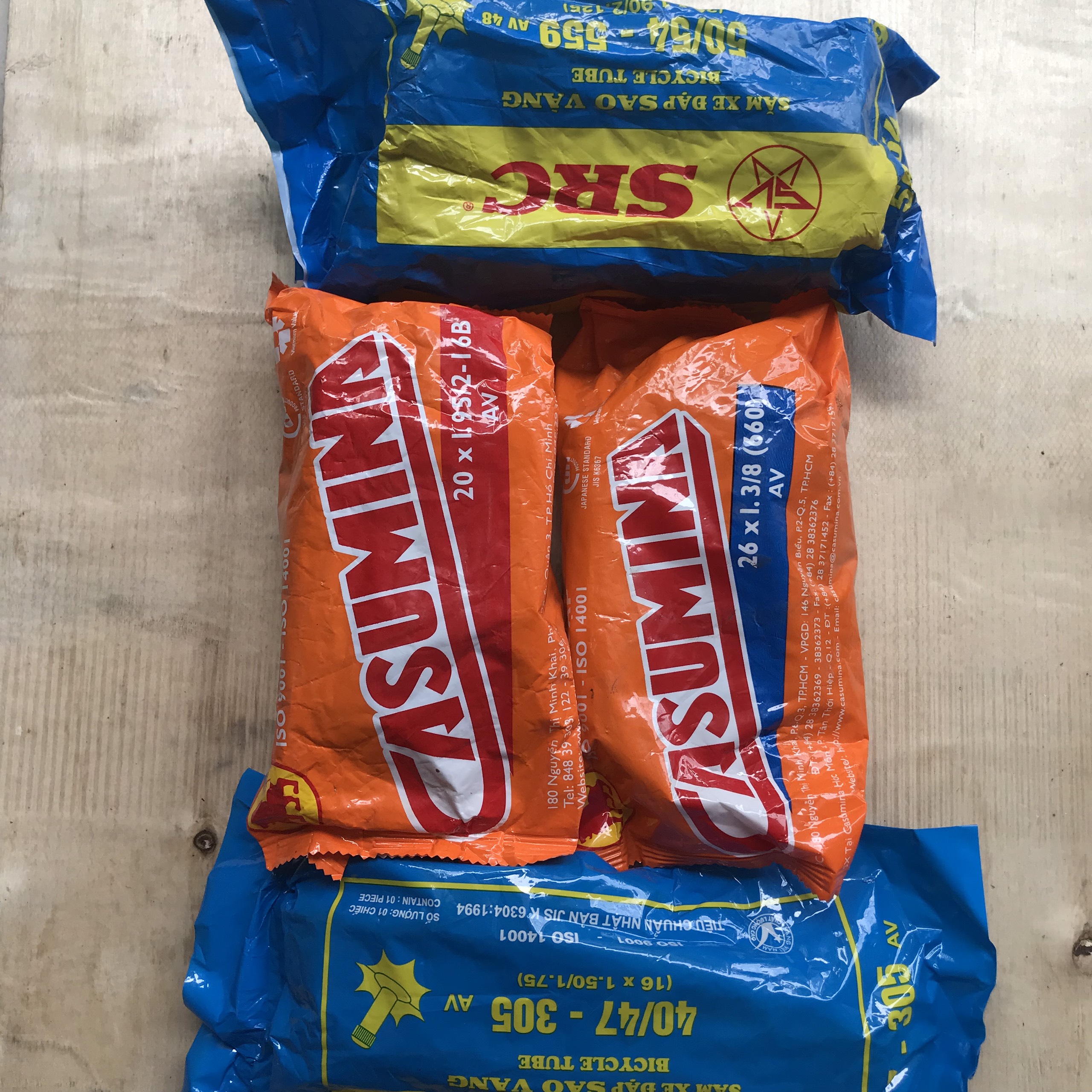 ( Đủ cỡ ) Săm xe, ruột xe đạp các loại xăm sao vàng (SCR) , casumina