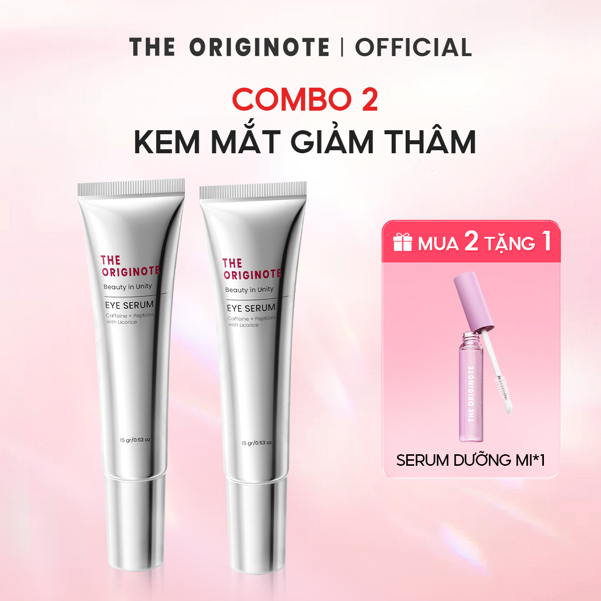 [MUA 2 TẶNG 1] Combo 2 kem mắt giảm thâm The Originote Eye Serum Hỗ Trợ Giảm Thâm cấp ẩm căng bóng đồ skincare 15g