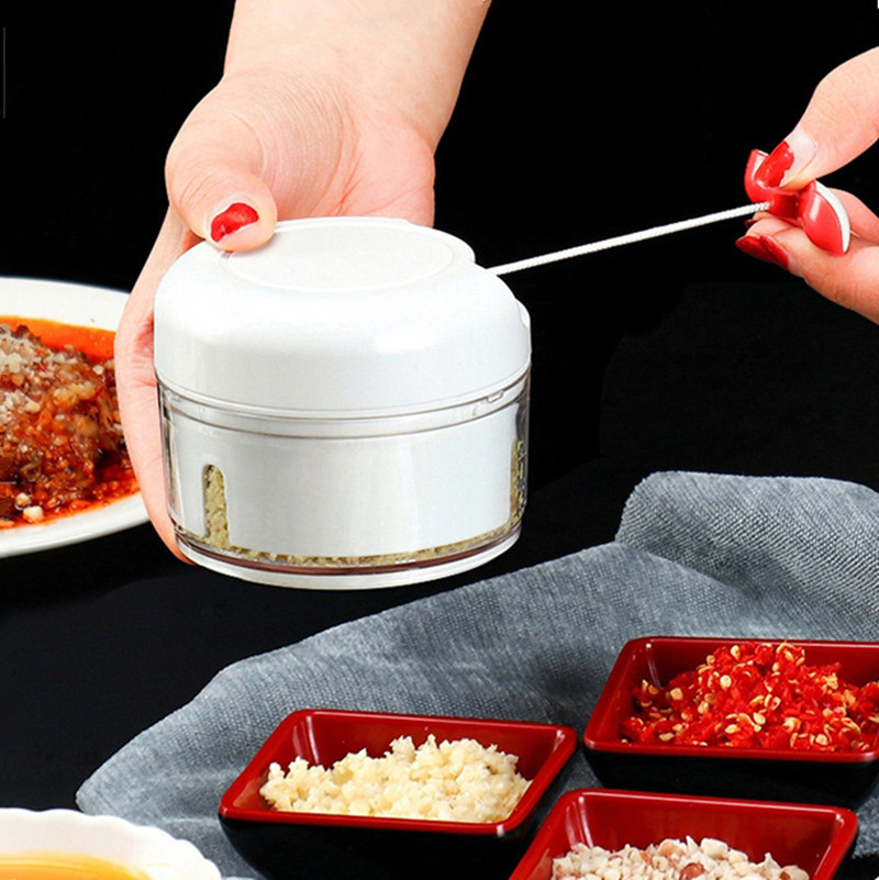 Xay tỏi ớt mini bằng tay Mini Food Chopper, máy xay thịt thực phẩm