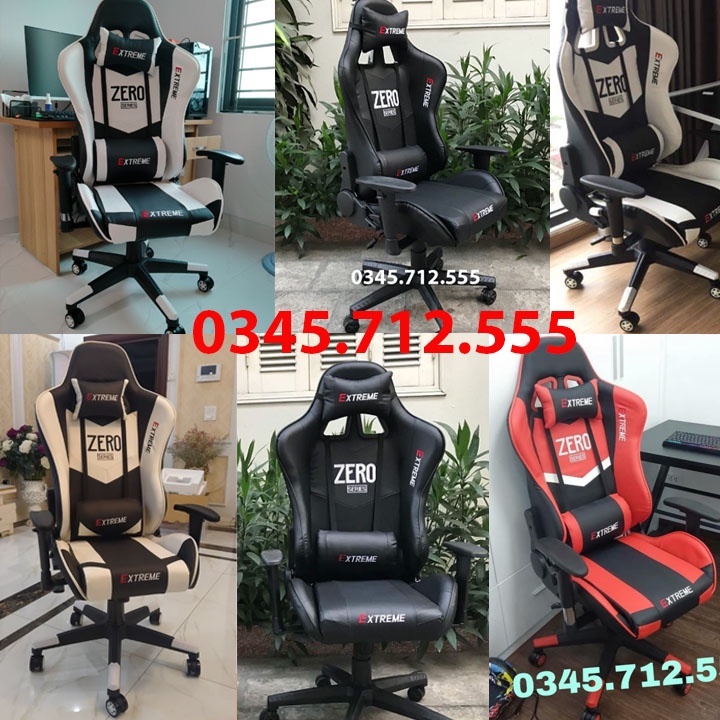 GHẾ Gaming EXTREME ZERO V1 , Trắng , Đen , Đỏ , ghế làm việc