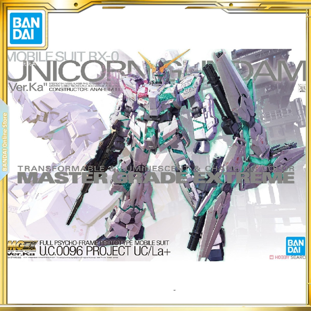 BANDAI MGEX 1/100 Unicorn Gundam ka Card Edition Light Set Transformation Awakening Illuminated Asse