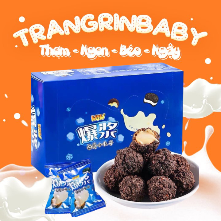 Bánh socola oreo nhân sữa tan chảy 3 lớp hộp 200g bên ngoài phủ oreo bên trong nhân sữa và socola hot hit, vị thơm ngon date mới - vị hoà quyện tan chảy mấy bạn nhỏ mấy bạn lớn đều mê
