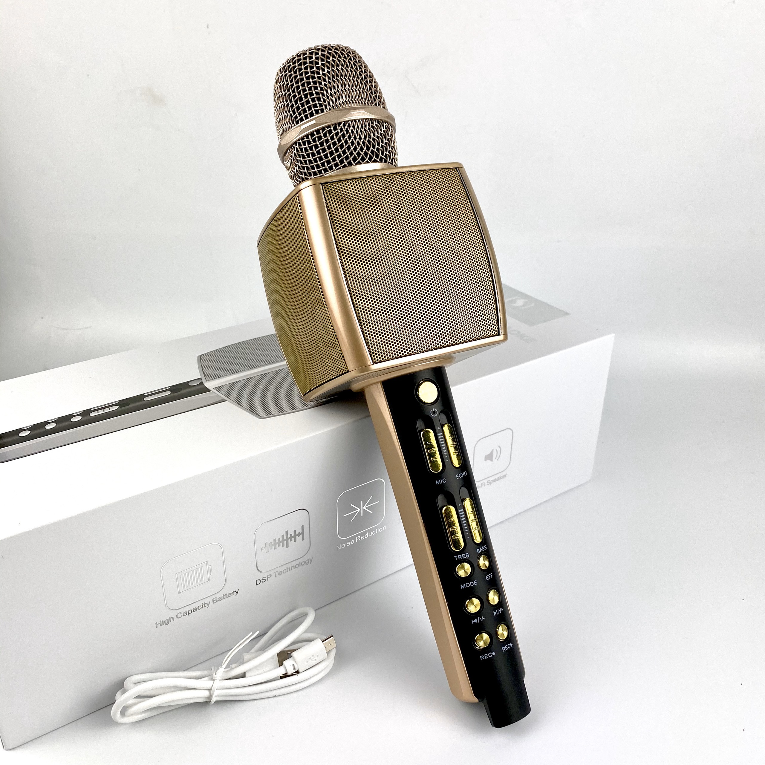 Micro Karaoke Chuyên Nghiệp YS 92Mic Hát Karaoke Bluetooth Không Dây YS92 Lọc Tiếng ồn Cực Hay-Kèm Loa-Âm Bass Cực ẤmMic Bắt Giọng Cực TốtYs-92 Phiên Bản Nâng Cấp Mới Nhất Của Các Dòng Micro BluetoothThiết Kế Đẹp-Bảo Hành 12 Than