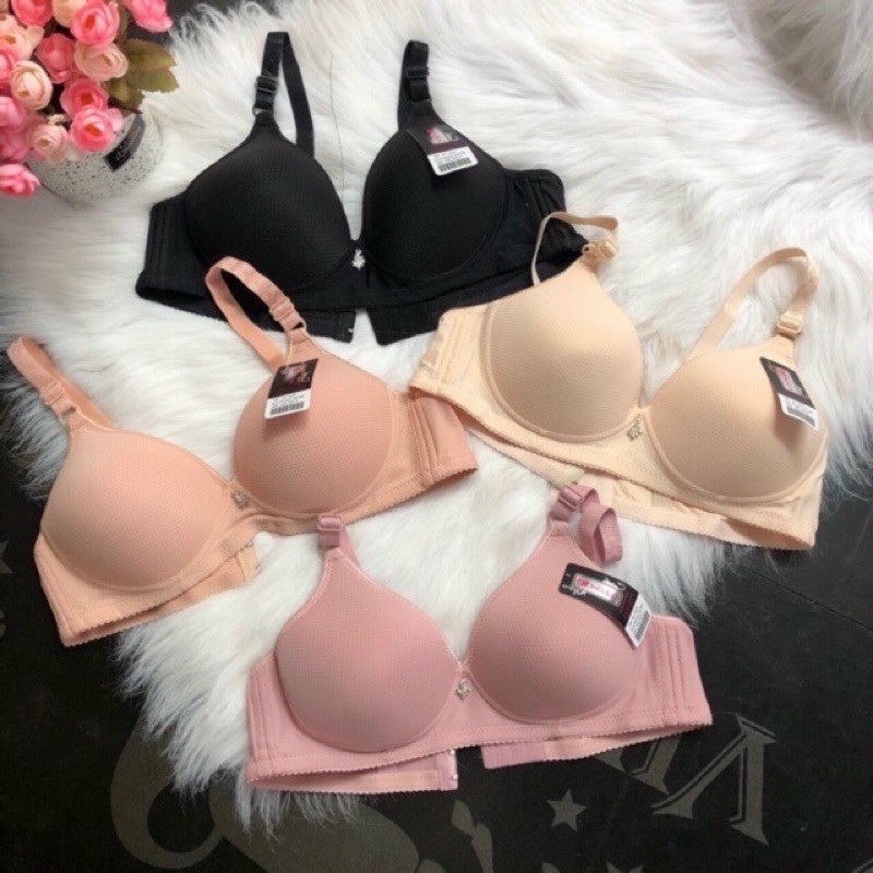 Combo 2 áo lót ngực đệm mỏng không gọng vải su cottong có đủ sz