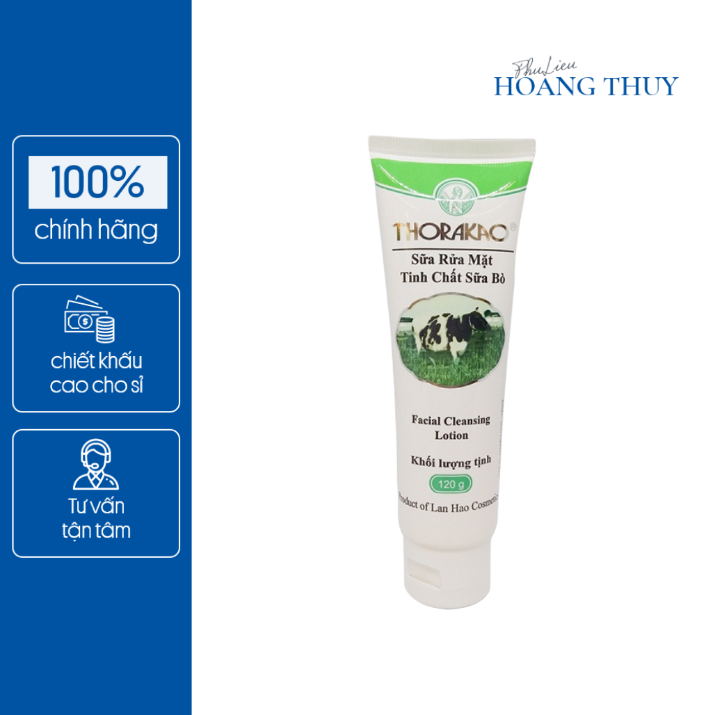 Sữa Rửa Mặt Tinh Chất Sữa Bò THORAKAO Trắng (120g)