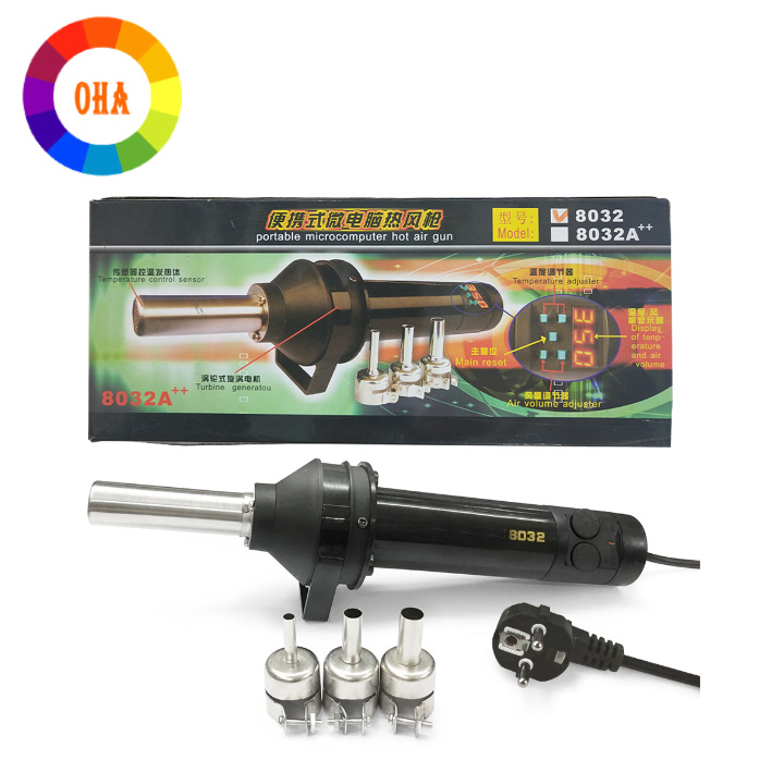 Máy Khò Cầm Tay 8032 Kèm 3 Đầu Khò