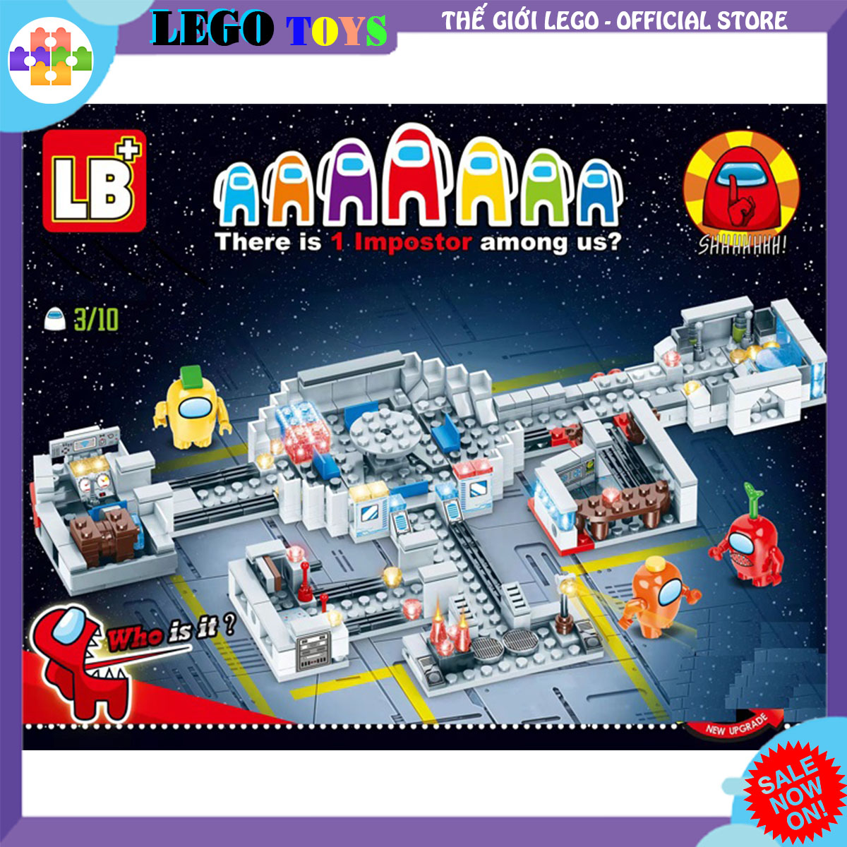 Lego xếp hình nhân vật among us cỡ mới với hơn 90 mảnh ghép