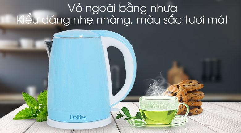 Bình siêu tốc delites 1.7 lít st17p01wg xanh