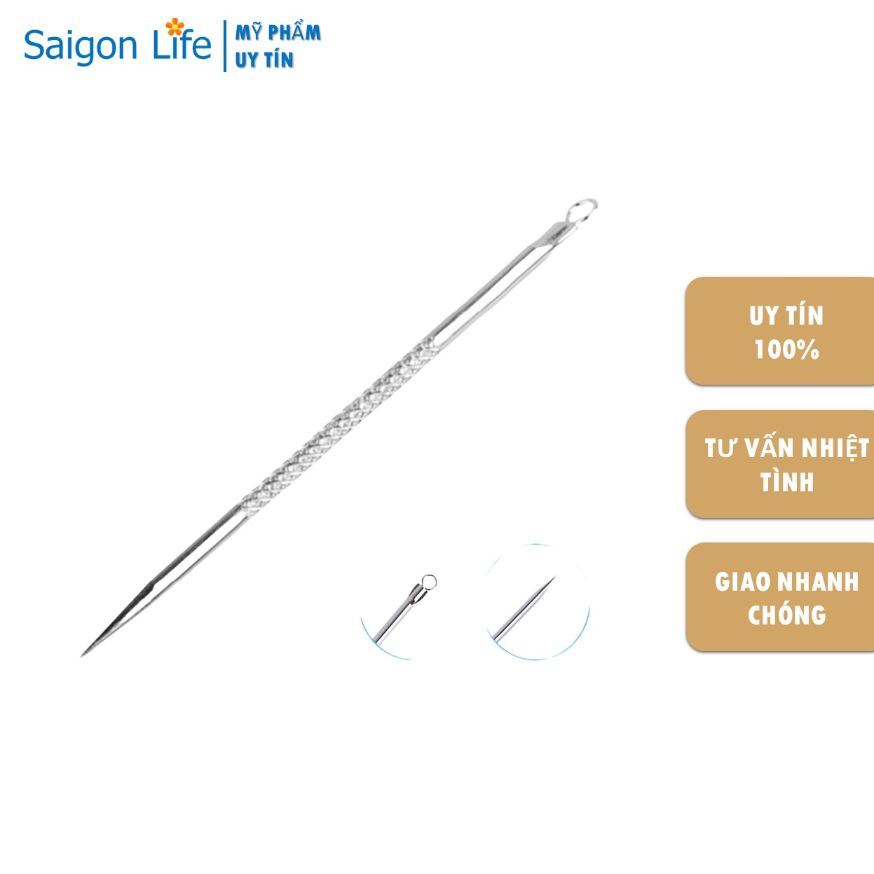 Cây Nặn Mụn 2 Đầu Vacosi (1 cái/túi)