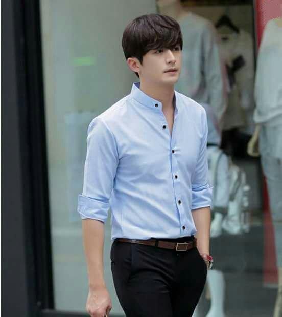 Áo sơ mi cổ Trụ đẹp, sơ mi nam cổ tàu chống nhăn loại đẹp