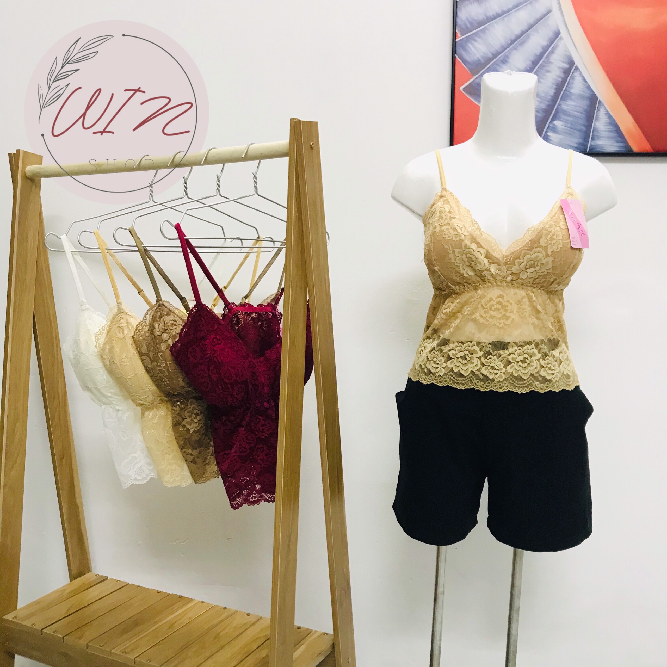 Áo bra ren 2 dây đẹp có kèm mút ngực