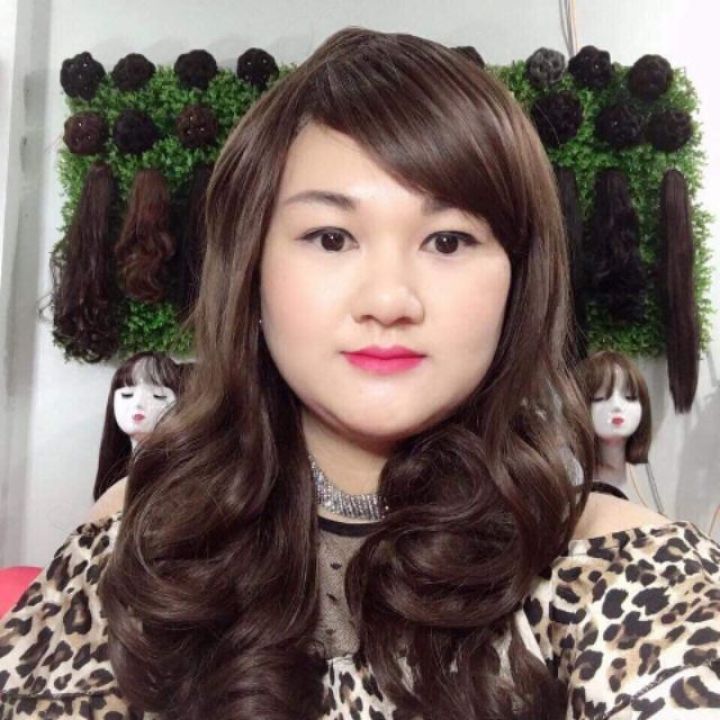 Bộ tóc giả nguyên đầu dài xoăn m8 🔸bichngocvic' s shop