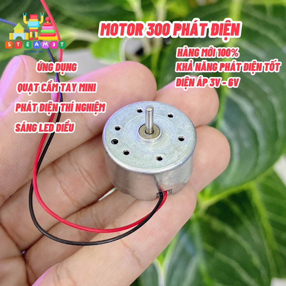 Motor động cơ 300 motor phát điện gió siêu khoẻ mini 3v - 6v hàng mới 100% - motor led diều - lk0611