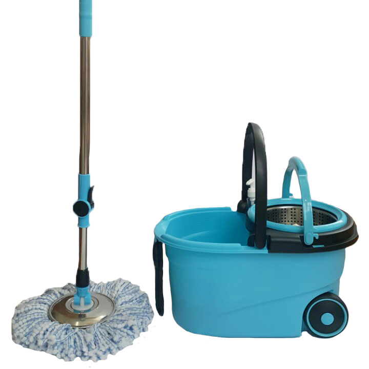 [HCM]BỘ LAU NHÀ 360 ĐỘ BÁNH XE TO LỒNG THÁO RỜI VÀ MÂM INOX SIÊU SẠCH